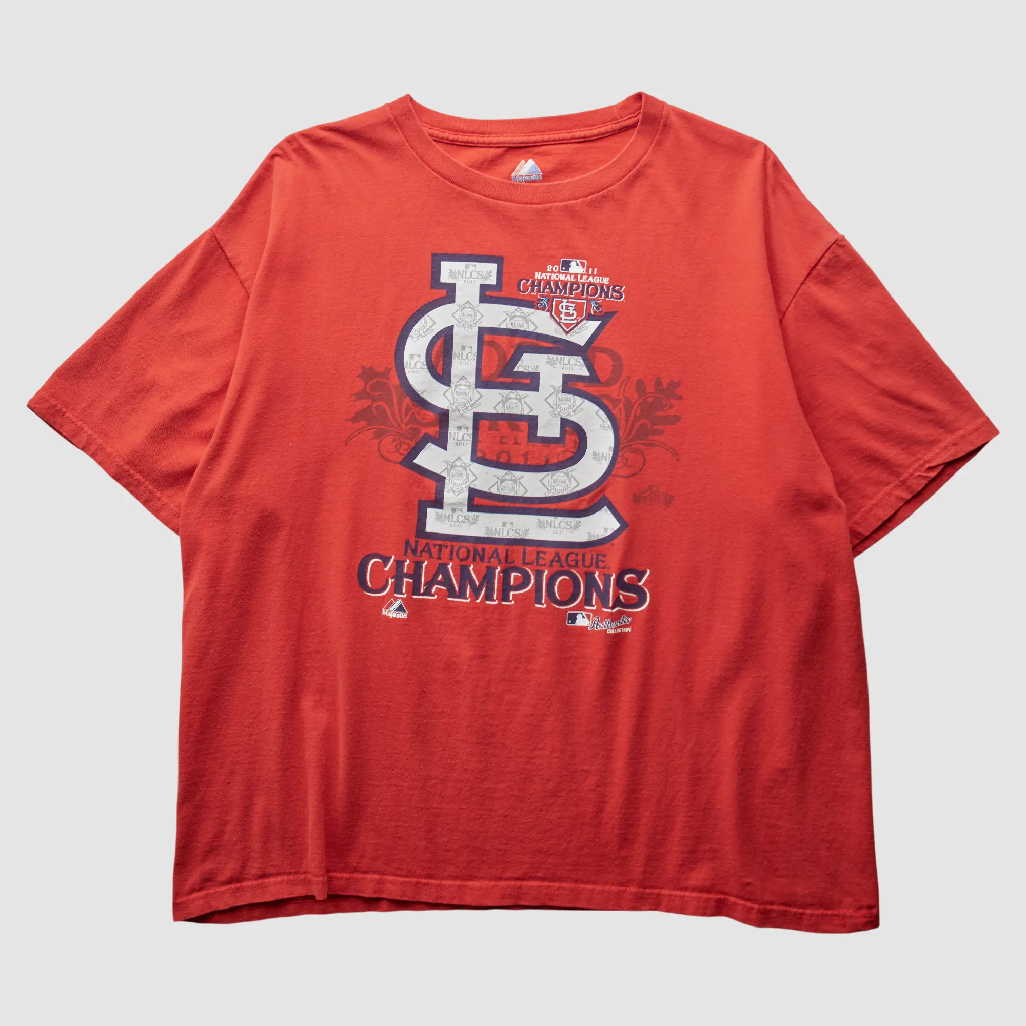 St. Louis Cardinals Majestic 2011 T-Shirt - Red - XL