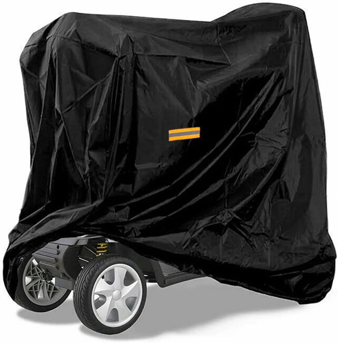 Mobility Scooter Cover Elastic Waterproof for 3-4 Wheel Scooter M66" | OutdooScooter Handicap Electric Wheelchair Covers with Water Resistant, Anti-UV, Heavy Duty, Storage Bag 66"L x 24"W x 46"H