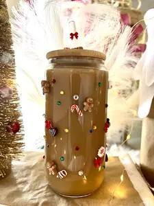 Viral Holiday Charm Christmas Cup 2025 Limited Edition Set with Lid & Straw - Gingerbread Baddie - Decorative Drinkware 4-Piece CollectionHoliday Charm Christmas Cups 2025 Limited Edition Set with Lid & Straw - Classic Teddy - Decorative Drinkware