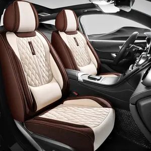 Car Seat Cover Sport Simple Elegant All-Season Universal Seat Protector Linen Texture Full Coverage Cushion Cover Auto Seat Covers for Geely Icon Sx7 X6 X3 X1