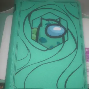 Card Binder 480 Slots - Green Design with Blue Eye and Black Outline