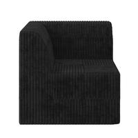 Corner sofa--black 