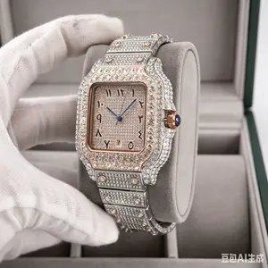 Arabic Numeral Crystal Watch - Rose Gold & Silver Sparkle For Every Outfit