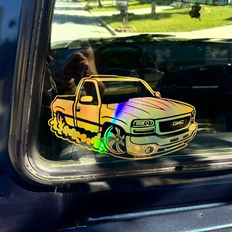 GMC Truck Decal Sticker - Customizable for Cars, Trucks, SUVs, Glass Doors, Windows, Fridges - Available in Multiple Colors Vehicle Exterior Decoration