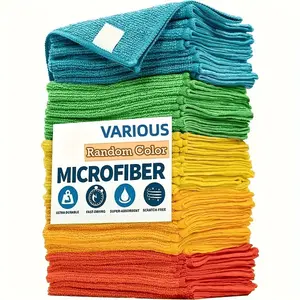 5 Counts Microfiber Cleaning Cloth Thickened,Reusable and Washable Towels,Super Soft Absorbent Dish Rags Cloths,Suitable for Cleaning Kitchens,Sinks,Pots,Pans,Random Color Upgrade Thickening.