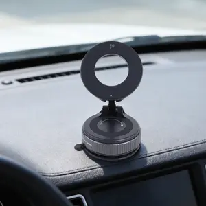 Universal Magnetic Phone Holder, Car Navigation Mount, Adjustable Rotation, Fits All Smartphones, Vacuum Suction Cup Stand