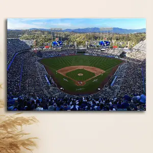 Dodger Stadium La, Stadium Poster, Sport Art, Gift for him, Man Cave Decor, Art Print, Poster Print Wall Art - No Frame