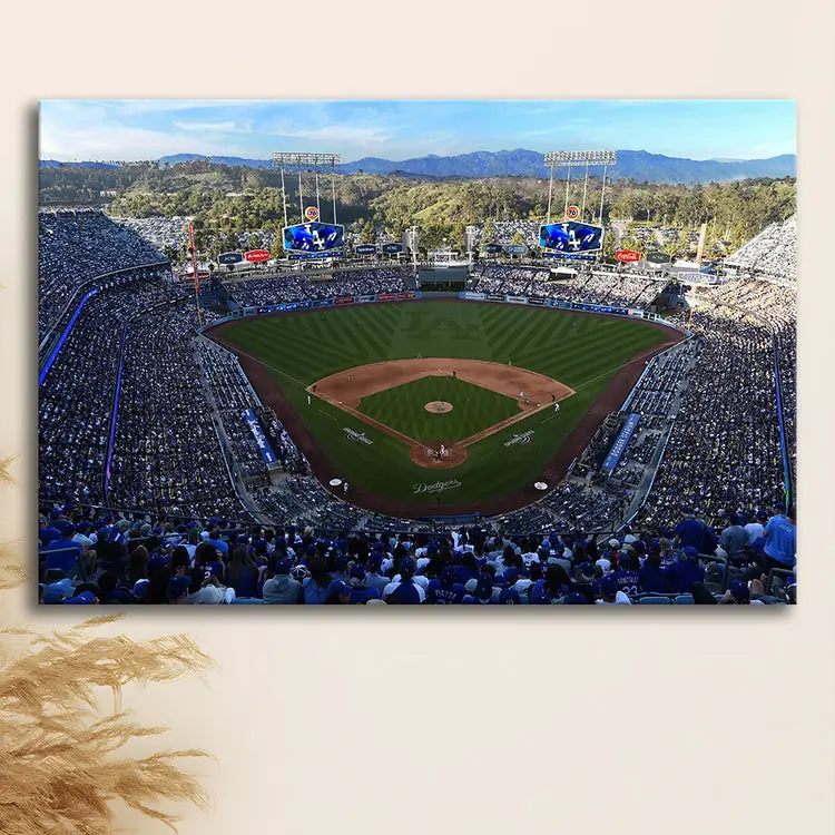Dodger Stadium La, Stadium Poster, Sport Art, Gift for him, Man Cave Decor, Art Print, Poster Print Wall Art - No Frame