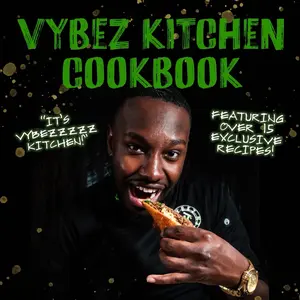 Vybez Kitchen Cookbook: Featuring over 15 Jamaican Recipes Including Vegan Recipes Soft Cover homemade recipe