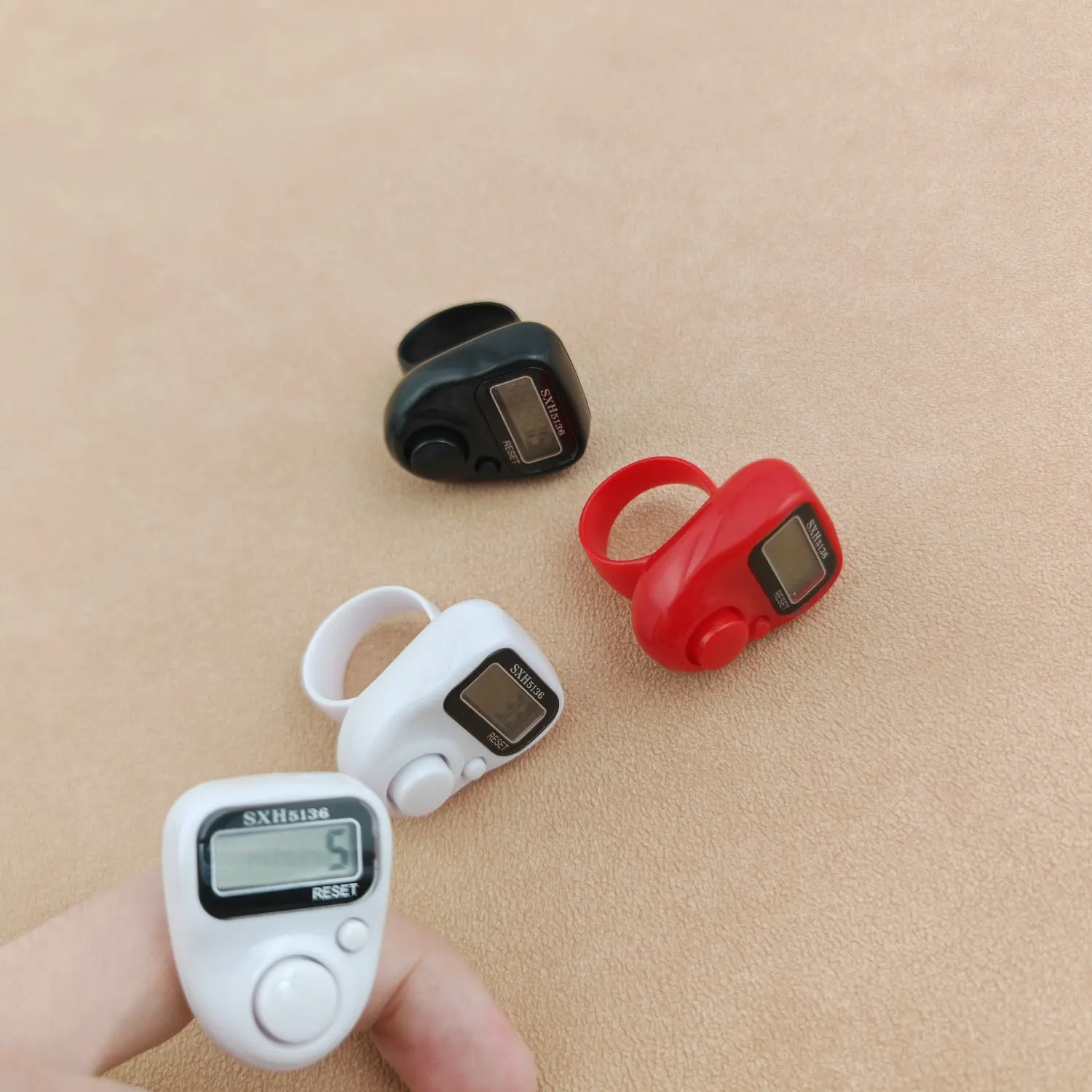Multi-Pack Counter Clicker Hand Electronic Ring Counters Finger Prayer Tracking Tasbih Tasbeeh Machine Click Beads for Golf, Fishing, Sports, Zikr Chanting, Running Muslims Gear