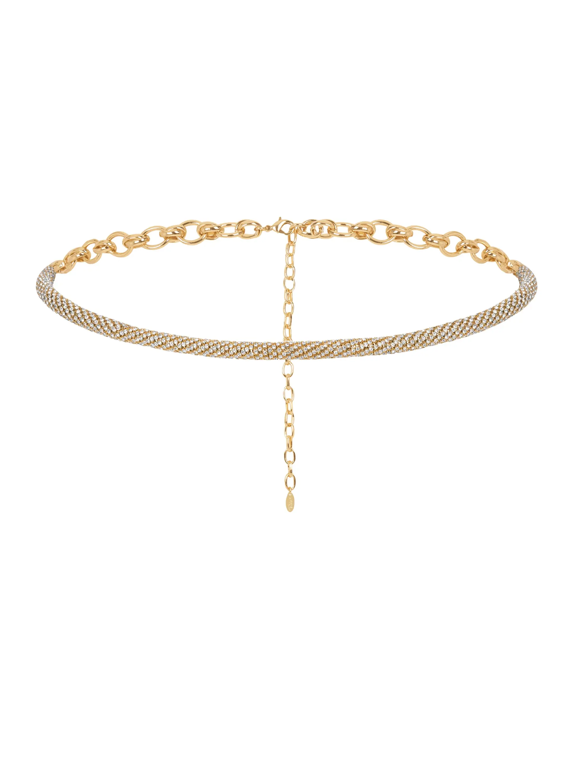 Snake Chain Belt Gold Tone Brass Glass 29" with 5" Extender for Stylish Outfits Elevate Your Style with Elegance