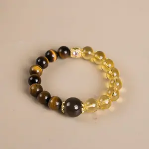Amber Tiger Wrist Mala