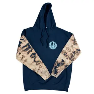 Bleached sleeves Tie-Dye Hoodie