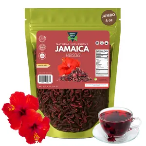 Green Royalty- Hibiscus flower (4oz)(Flor de Jamaica)- Beverage Fruit Herbal