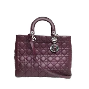 Pre-owned Dior 【Rosy】Duchess Bag Seven Pieces Purple Leather