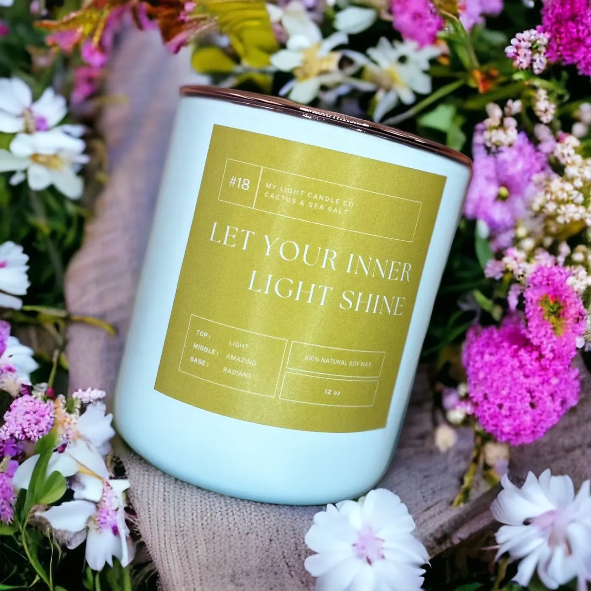 Wooden wick Candle 100% soy wax