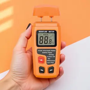 Smart Handheld Wood Moisture Tester, LCD Backlight Display Portable Humidity Meter, Waterproof Durable Original Wood Firewood RV Wall Leak Detector