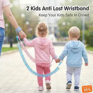 Secure Toddler Anti-Lost Wrist Leash, 360° Rotatable Breathable Wrist Link, Durable Sturdy Strap for Kids Outdoor Walking Safety