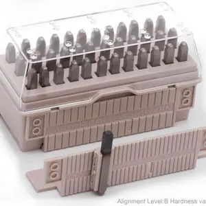 Make Your Letters Align More neatly. Tonosho  36-Piece Number & Capital Letter Stamp Set (A-Z & 0-9) - 1/8" (3mm) Punch for Imprinting on Metal, Plastic, Wood,Hardness HRC 62