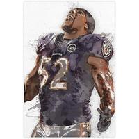 Ray Lewis Rugby Star Poster