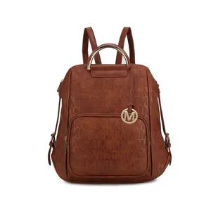 MKF Collection Torra Signature Backpack with Adjustable Straps and Front Pocket