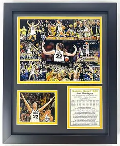 Caitlin Clark #22 - Iowa Hawkeyes Basketball Collectible Collection, Legends Never Die, Double Matted Poster Wall Art Decor (Not Include Frame) Photo Collage