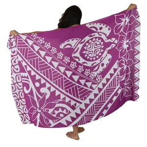Island Style - Hawaiian Turtle Full Sized Sarong - Purple