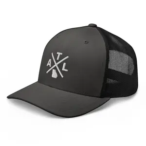 Retro Atlanta Trucker Cap Mesh ATL Cross Trucker Hat