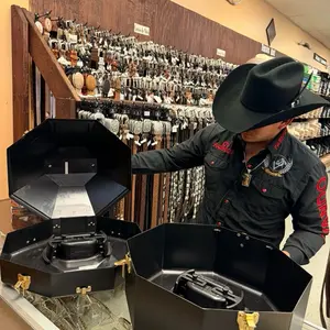 Hat case double black