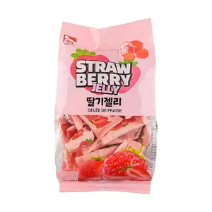 HAITAI Korean Strawberry Gummy Candy 320g - Chewy Fruit Snacks, Sweet Korean Treats, Bulk Pack
