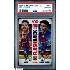 Lionel Messi Lamine Yamal 2024 Panini Megacracks MGK Laliga Ea Sports 429 PSA 10