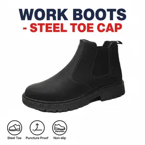 Unisex Chef Work Shoe Safety Shoes Waterproof Anti-slip Outdoor Durable Comfortable Splash-proof Breathable Puncture-proof Smash-proof