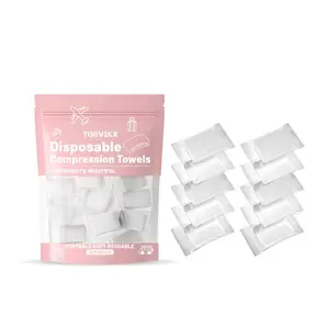 Disposable Compressed Towels, Gentle Cleansing Soft Skin-Friendly, Portable Travel Face Towels for Bathing