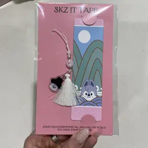 Stray Kids [DO IT POP-UP MD] SKZOO Bookmark | Official SKZOO Collectible Bookmark Set | Tassel + Acrylic Charm | Wolf Chan Leebit Dwaekki Jiniret HAN QUOKKA BbokAri PuppyM FoxI.Ny