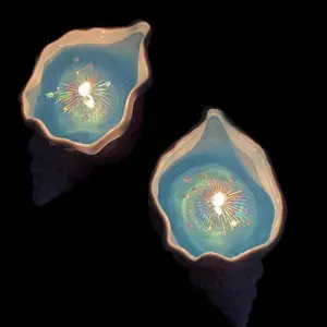 Oceanic Sea Shell Scented Candle Gift Box Set, Ambiance Enhancing Marine Theme Aromatherapy Wax Candles, Decoration, Relaxing Scents, Perfect Hostess Present