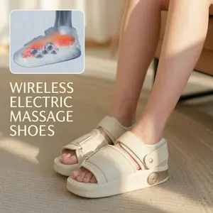 Wireless Electric Massage Shoes with Heat, 5-Magnet Deep Kneading & Air Compression, Portable Rechargeable Foot Machine Fits Size 36-46, Relief for Tired Feet, TikTokShopStockUp
