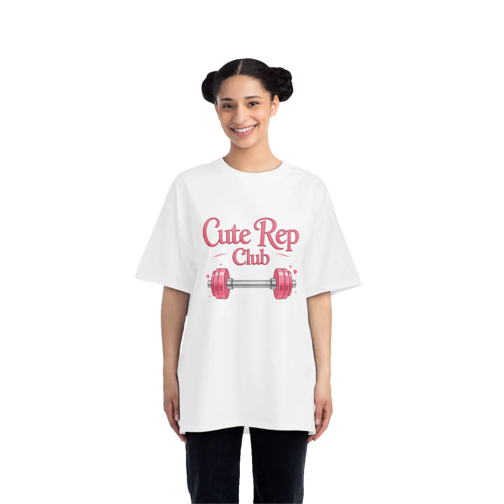 Cute Rep Club Oversized Pump Cover Tee | 6.1oz 100% Cotton (S–3XL)