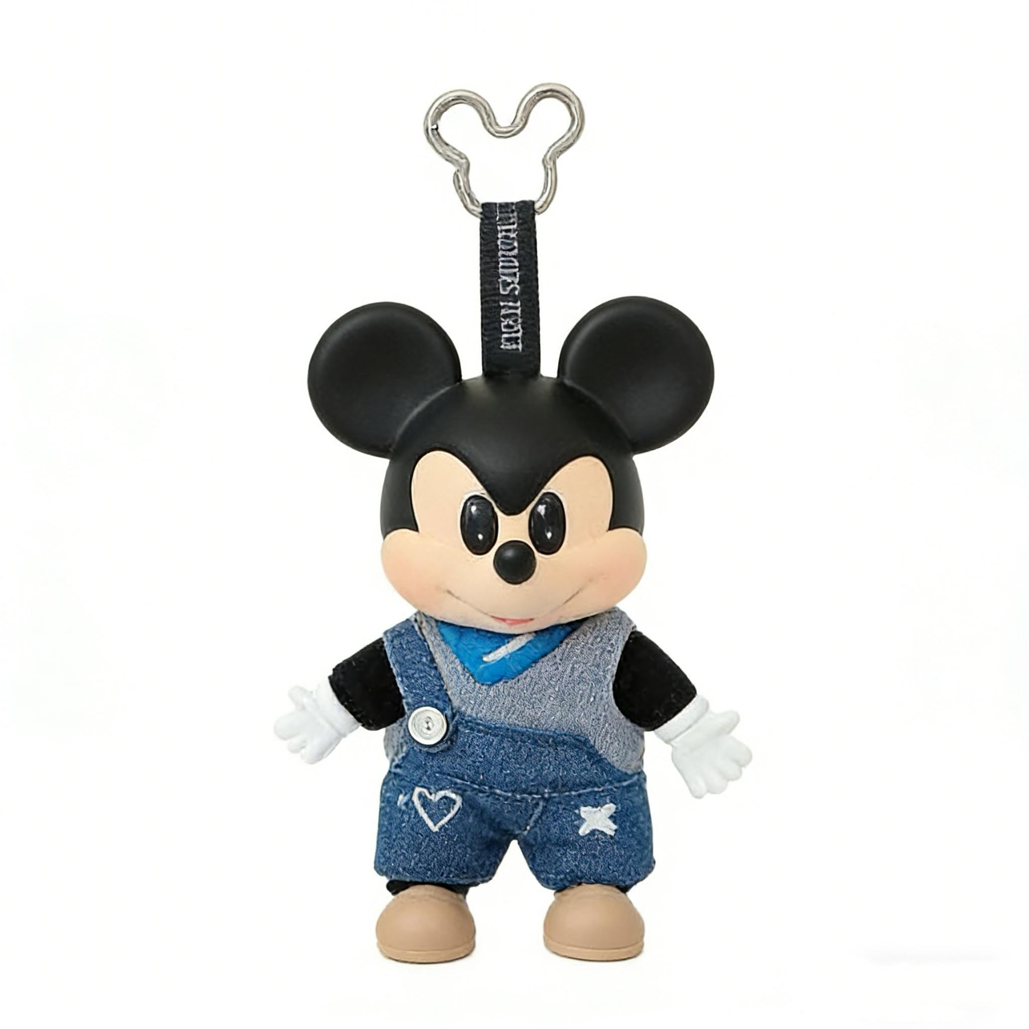 Disney Mickey OOTD Vinyl Plush Keychain, Cute Stuffed Bag Charm, Soft Collectible Accessory, Perfect Gift for Fans & Daily Use Easter