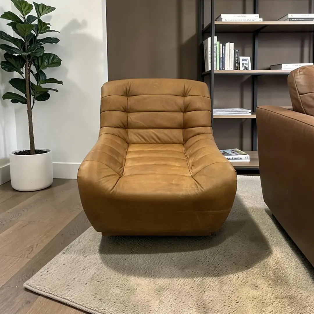 Four Hands Binx Swivel Chair - Heirloom Sienna