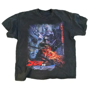 1993 'Godzilla Vs Mecha-Godzilla Ii' Promo Washed Black Tee Unisex Shirt, Funny shirt, Graphic Unisex Tee, All Color All size