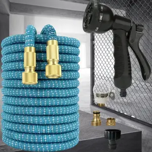 Expandable Durable Garden Hose Set, High Pressure Car Wash Gun, Adjustable Sprayer Nozzle, Us/eu Connectors, Outdoor Use All Seasons