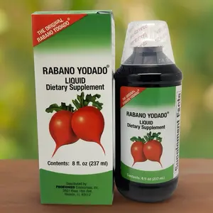 Rabano Yodado Liquid Dietary Supplement 8 oz Edible Healthcare Formula 237 ml Bottle