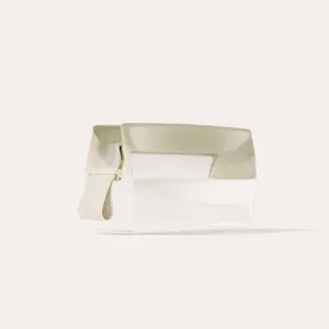 Cadence Small Parcel - Clear Dopp Kit with Magnetic Closure - Durable & Leak-Resistant-  Travel Toiletry Bag TSA-Compliant Modular Design 0.5 Qt