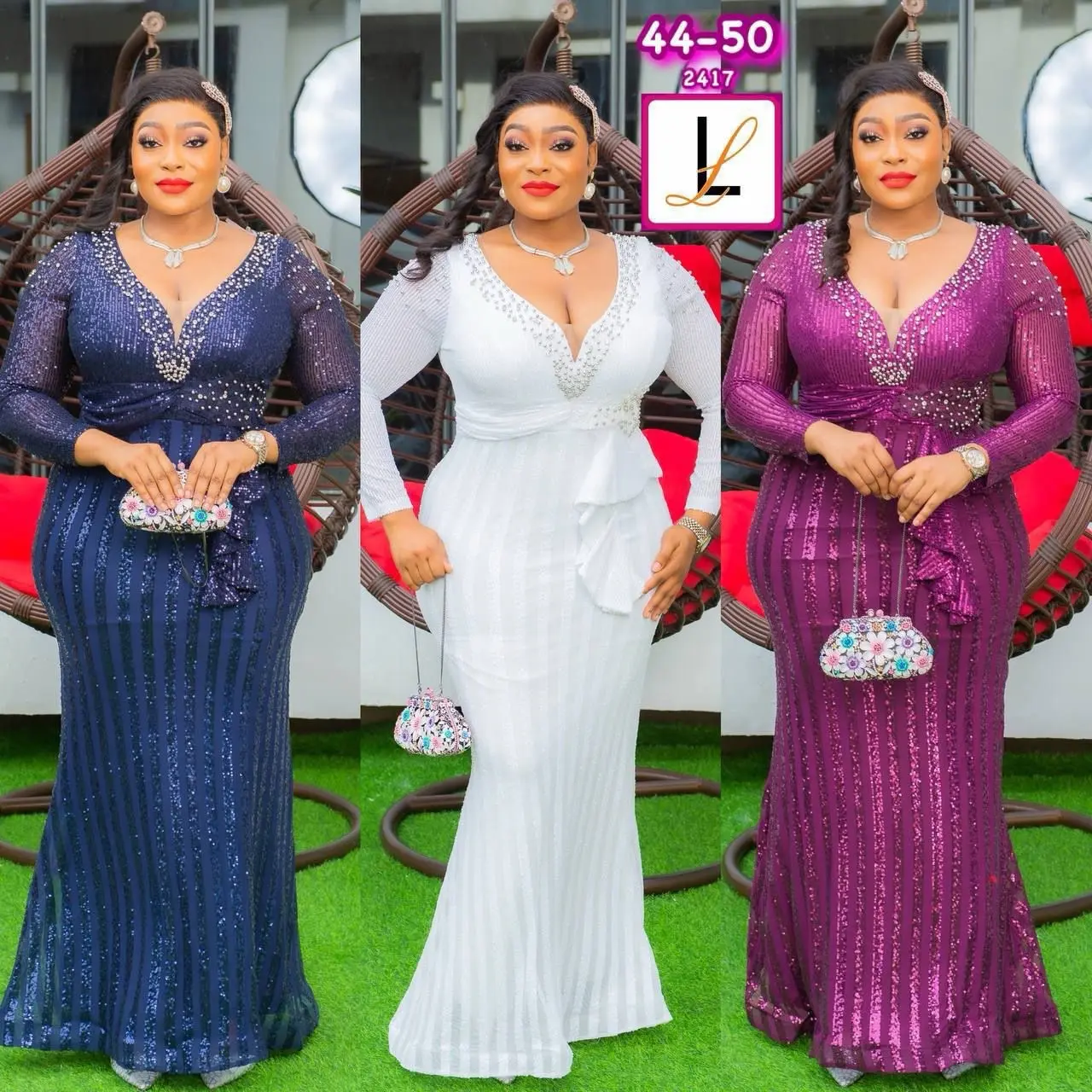 Sparkling Turkey Party Dress, Beautiful White Dress For Women, Available In Size 44 46 48 and Size 50 Comfort Elegant Style Elegance Fit Womenswear Long Sleeve