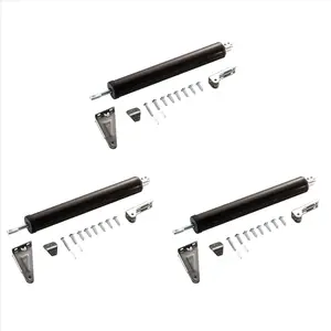 3X Simple Door Closer Silent Pneumatic Hydraulic Buffer Automatic Household Door Closing Brown