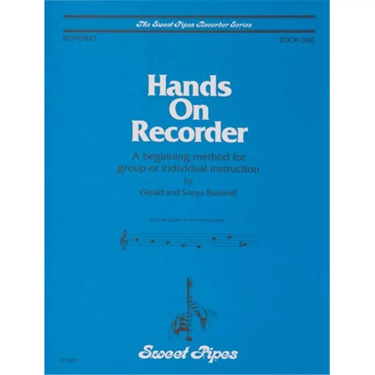 212 MAIN Rhythm Band Instruments Hands-On Recorder Music Book by Burakoff - Educational School Textbook for Music Learning Students