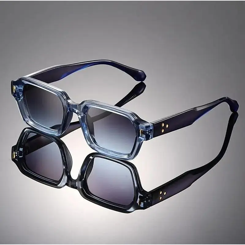Retro Vintage Square Oversized Sunglasses - Polarized UV400 Protection, Classic Full Frame Unisex Sports Eyewear, Sunglasses for Women, Men's Everyday Fashion Shades, Men's Sunglasses