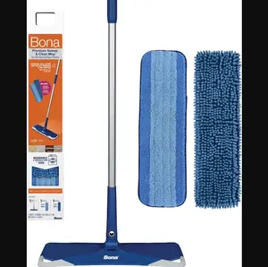 Bona Premium Sweep & Clean Mop for Multi-Surface Floors, Household Cleaning Tool