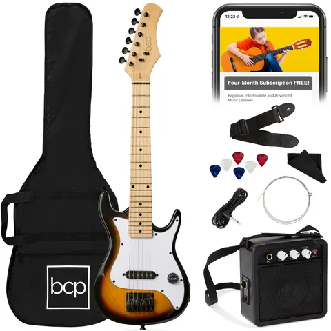 Best Choice Products 30in Kids Electric Guitar Beginner Starter Kit w/ 5W Amplifier, Strap, Case