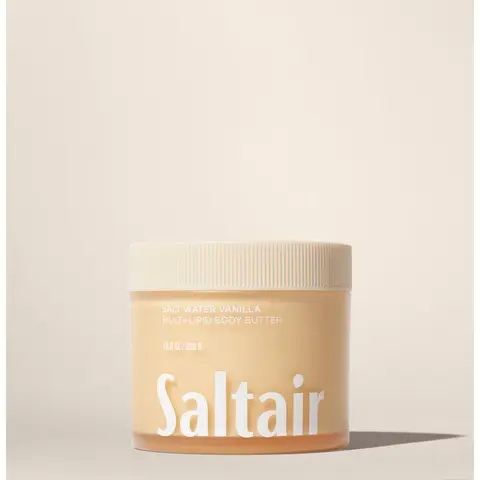 Saltair Salt Water Vanilla Body Butter – Deep Moisture Cream with Ceramides, Coconut & Sea Buckthorn Oils – 24-Hour Hydration – 10 fl oz